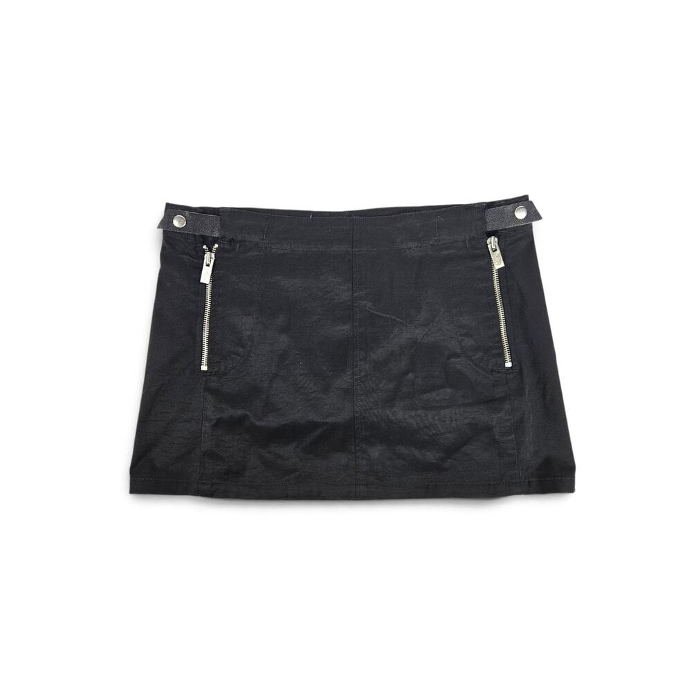 Y2k Diesel Black Mini Skirt Dieseland Subversive Alt Euro - Size 26